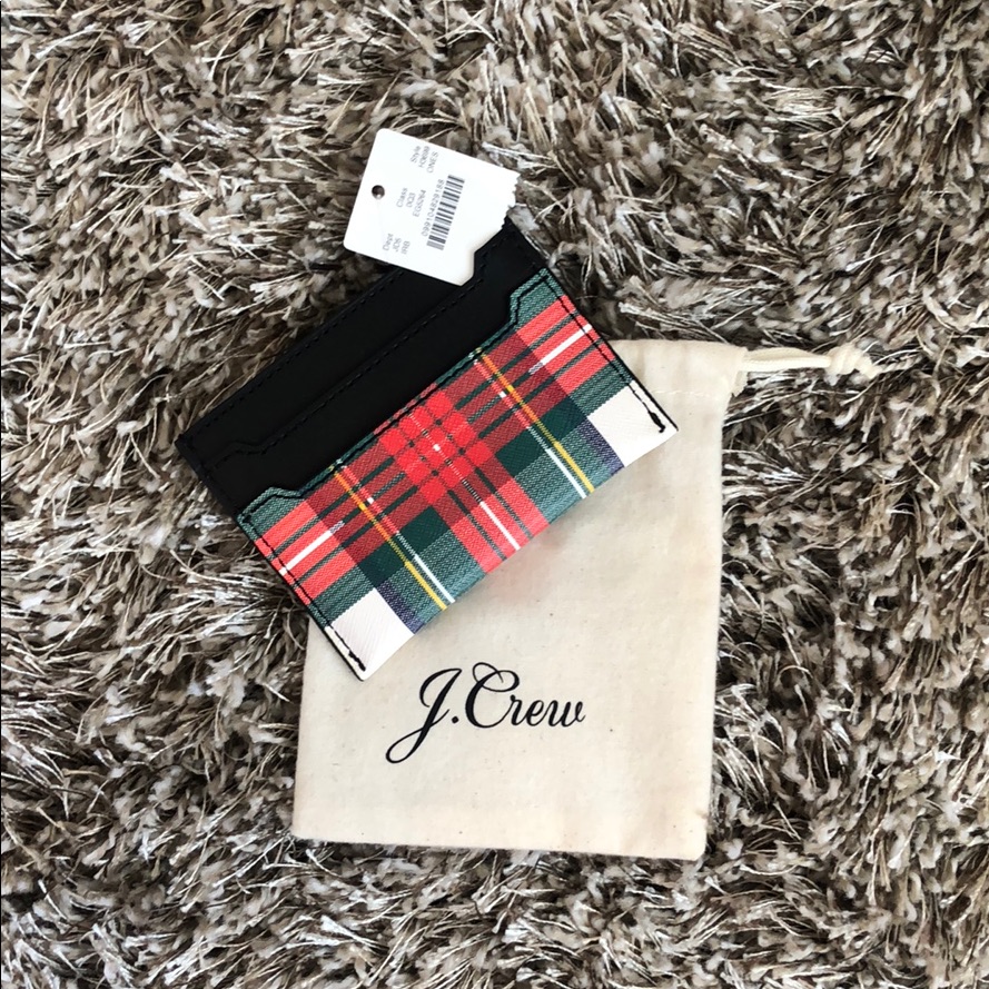 Perfect Checkered Cardholder From J Crew